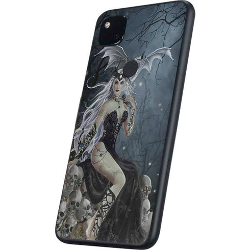 Gothic Queen with Silver Dragon by Nene Thomas Google Pixel 4a Skin